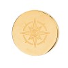 Kistanio Kompass Charm Goldfarben für Mesh Charmband